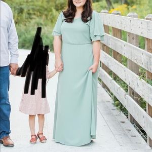 Sage Gown Maxi Dress XL